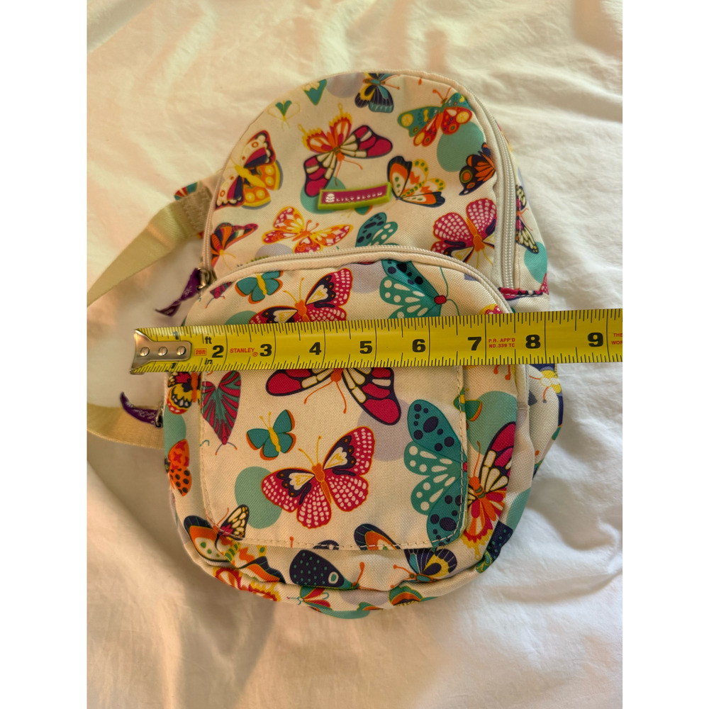 Lily Bloom Butterfly Print Crossbody Backpack Convertible Bag Purse Mini Adjust - Picture 7 of 12